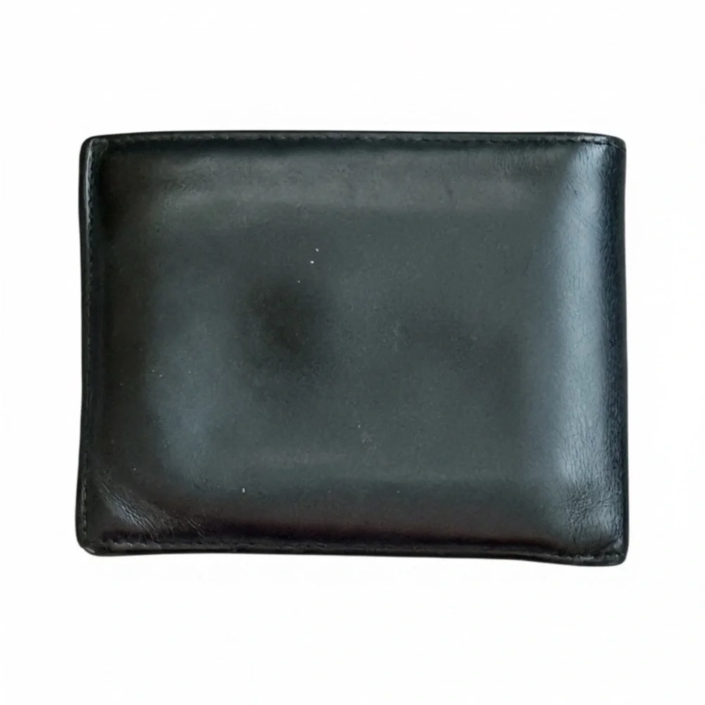 Prada Black Leather Card Wallet